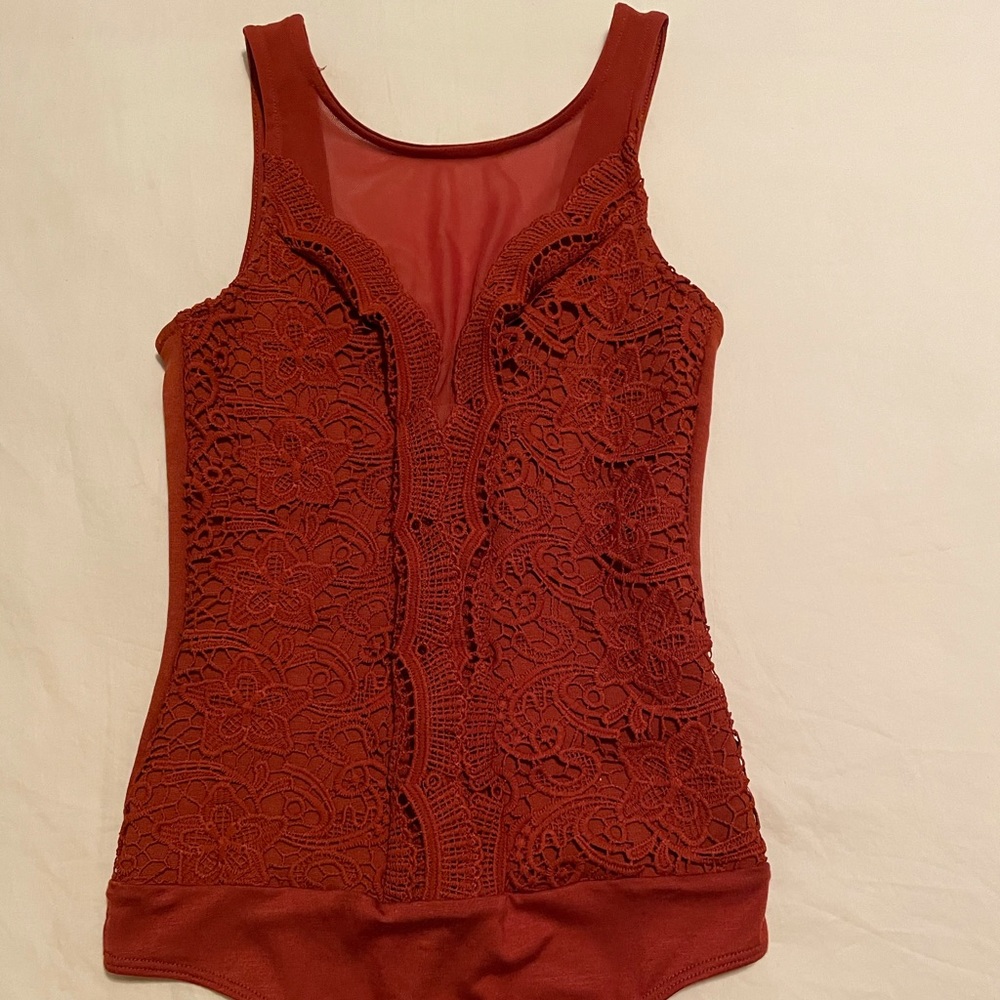Rust orange bodysuit - Picture 4 of 5